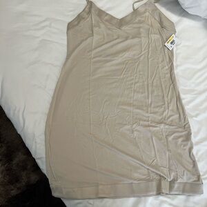 Calvin Klein Cream Slip Dress